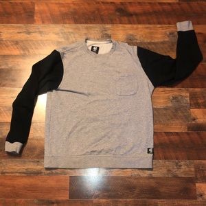 Nice gray and black skateboard hoodie